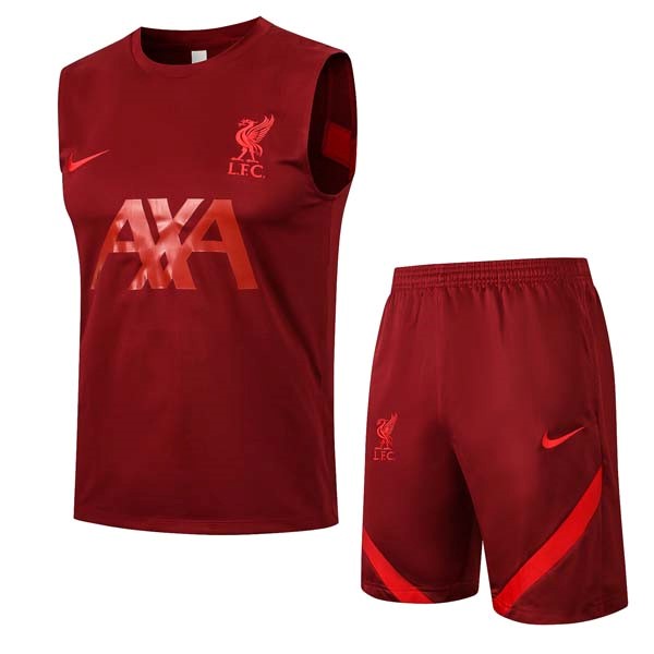 Camiseta Liverpool Sin Mangas Conjunto Completo 2022 Rojo